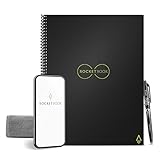 Rocketbook Core Quaderno Appunti Digitale - Riutilizzabile Taccuino Digitali A4 Nero Quaderno A Spirale Puntinato, Block Notes, Penna Cancellabile Pilot Frixion Inclusi, Ufficio Gadget Tecnologici