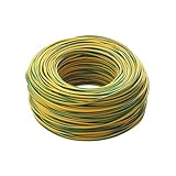 Cavo Icel FS17, Matassa Metri, Filo Elettrico Unipolare Isolante, Impianti Elettrici, Case, Imprese Edili (Giallo/Verde, 1 x 1,5 mm)