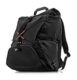 HP - Gaming Omen Transceptor Zaino per Notebook fino a 17.3', Tasca RFID, Scomparto Protettivo per Cuffie, Chiusura Arrotolabile, Fibbia Fidlock, Spallucci Imbottiti, Tessuto Impermeabile, Nero