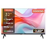 coocaa QLED Smart TV 32 pollici, 80 cm, QLED TV compatibile con Google TV, HDR10, Dolby Audio, Bluetooth 5.1, EyeCare, Google Cast, Triple Tuner (DVB-T/T2/C/S/S2, CI+), 32CGQG40Z, 26