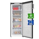 CHiQ FSD166NE4E 166L Congelatore verticale a cassetti,No Frost,Nero Acciaio Inossidabile Porte Reversibili A+, 42 db, 12 anni di garanzia sul compressore