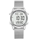 Contapassi Orologio, Orologio di Fitness Impermeabile Digitale, Senza Bluetooth e APP, Orologio per Anziani con Contapassi Contacalorie, Orologio Sportivo per Camminare/Correre