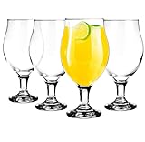 Glasmark KROSNO 1992 Bicchieri da birra Tulipani da birra Set da 4 bicchieri da birra Pils da 500 ml Bicchieri stout per birra Bicchieri da cocktail lavabili in lavastoviglie