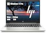 HP ProBook 450 G7 Business Laptop 15.6' (1366 x 768), Intel Core i5-10210U, RAM 16 GB, SSD da 256 GB, tastiera QWERTY Windows 11 Pro (ricondizionato)