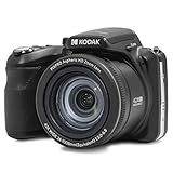 KODAK Pixpro Astro Zoom AZ425 - Fotocamera Digitale Bridge, Zoom Ottico 42X, Obiettivo Grandangolare 24 mm, 20 Megapixel, LCD 3, Video Full HD 1080p, Batteria Li-ion - Nero