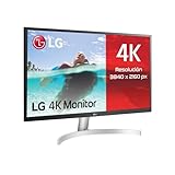 LG 27UL500 Monitor 27' UltraHD 4K LED IPS HDR 10, 3840x2160, 1 Miliardo di Colori, AMD FreeSync 60Hz, HDMI 2.0 (HDCP 2.2), Display Port 1.4, Uscita Audio, Flicker Safe, Bianco