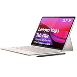 Lenovo Yoga Tab Plus Tablet 12.7” 3K 144Hz con Penna e Tastiera Incluse, Snapdragon 8 Gen 3, 16GB RAM 512GB, Tablet Android AI per Lavoro, Studio e Creatività