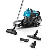 Bosch BGS05X240 Aspirapolvere a Traino Senza Sacco con Filtro Igienico PureAir, Design Compatto, Potente, Turchese