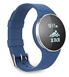 iHealth Activity Tracker Wave per l’attività, il Nuoto e il Sonno, Connessione Bluetooth, Batterie, Cavo USB per Ricaricare, 2 Cinturini da Polso Blu e Nero