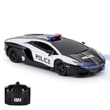 Lamborghini Aventador-Telecomando con licenza ufficiale per bambini con luci funzionanti, modello RC per auto 1:24, 27 MHz, LP700-4