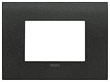 Vimar 19953.01 Placca Arké fit 3 moduli, metallo, grafite matt