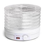 Melchioni Family | Essiccatore Elettrico BABELE, Essiccatore Alimentare Multiuso, 5 Ripiani Impilabili e Removibili, Potenza 250W, Temperatura Regolabile 40-70°C