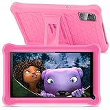 SANNUO Tablet per Bambini 7 Pollici, Android 11 Tablet,3GB RAM 32GB ROM WiFi Bluetooth Controllo Parentale Apprendimento Educazione Doppia Fotocamera Tablet PC con Custodia (Pink)