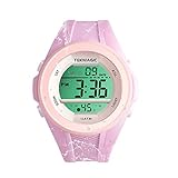 TEKMAGIC Ragazze Orologio da polso Sportivo Impermeabile 10 ATM Orologio Nuoto con Funzioni Cronometro, Cronografo, Sveglia, Doppio Fuso Orario, Formato 12/24 Ore
