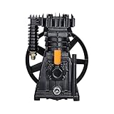 VEVOR Testa Pompa del Compressore d'Aria 3HP 5,8 CFM a 90 PSI, Testa Pompa del Compressore d'Aria 2 Cilindri, Testa della Pompa Stadio Singolo con Pressione max. 116 PSI, Testa Pompa Flusso 164L/min