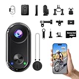 Camlance Mini action cam 4K,20 MP Portatile Vlogging Videocamera,6 assi stabilizzata POV Camera,Macchina Fotocamera subacquea 40M,WiFi Mini videocamera magnetica (64 GB e accessori di montaggio)
