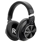 Srhythm NC75 Pro ANC Cuffie Wireless Bluetooth 5.0 Cancellazione Attiva del Rumore,Over Ear con Microfono Stereo Hi-Fi,Carica Rapida, 40 ore di Lavoro,per iPhone, Android, PC
