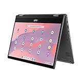 ASUS Chromebook CM1402FM2A#B0CZ42YZYG, Notebook con Monitor 14' FHD Glossy, 60Hz, MediaTek Kompanio 520, RAM 4GB, 128GB eMMC, grafica ARM Mali-G52 MC2, Chrome, Grigio