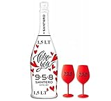 958 EXTRA DRY LOVE 1,5 LITRI CON DUE BICCHIERI LOVE SANTERO