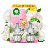 Air Wick Diffusore Elettrico di Oli Essenziali, 2 Ricariche per Diffusore alla Fragranza Peonia Bianca e Gelsomino, Profumatore per Ambienti con Oli Essenziali