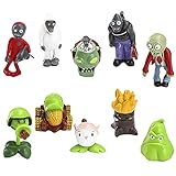 Hilloly Plants vs. Zombies Figurines, 10 PCS Plants vs. Zombies Gâteau Topper, Decorazioni Festa di Compleanno per Bambini, Shower Forniture per la Decorazione della Torta della Festa di Compleanno