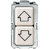 BTicino S5055/1F Serie Magic Pulsante Doppio con Frecce, 10A, 250 V, Avorio