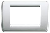 Vimar 16753.21Rondò Placca 3M, Metallo, Argento metallizzato