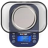 ACCUWEIGHT 255 Mini Bilancia di Precisione Digitale per Cucina Gioielli Oro Bilancia Tascabile Elettronica 300g/0,01g con Tara Alimenti Pesa Bilance
