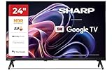 Sharp 24HF2365E - GOOGLE TV, 24' HD, FRAMELESS, 60Hz, Bluetooth, Sonido 2x3W, HDMI x3, USB x2, Colore nero