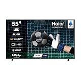 Haier LED 4K UHD H55K85FUX 55' Smart TV, Google TV, Dolby Audio, HDR 10, Google Assistant, Bluetooth 5.1, DBX TV, HDMI 2.1 x 4