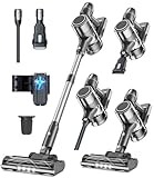 Aspirapolvere Senza Fili Scopa Elettrica - Potente Filo Batteria Cordless Vacuum Cleaner Scope Elettriche Sacco Portatile Ciclonico Silenzioso per Divano Tappeti Parquet Pavimenti Peli di Animali