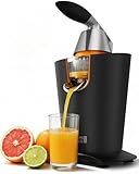 LEBENLANG Spremiagrumi elettrico 600W - Cono in acciaio inox & senza BPA I Spremi agrumi elettronico professionale I Spremuta arancia citrus Juicer machine I Spremi arance automatico melograno piccolo