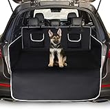 Toozey Telo Auto per Cani - 208 * 138 Coperta Universale Antiscivolo per Cani con Protezione Laterale e Paraurti, Impermeabile/Antivegetativa, Robusto Telo Auto per Cani, Facile da Pulire, Nero-XL