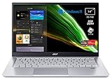 acer Swift 3 SF314-43-R7ZF Pc Portatile, Notebook, Processore AMD Ryzen 5 5500U, RAM 8 GB DDR4, 512 GB PCIe NVMe SSD, Display 14' FHD IPS LED LCD, AMD Radeon, Windows 11 Home, Silver