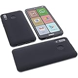 foto-kontor Custodia Compatibile con cellulari Brondi Amico Smartphone XL Nero Cover in Gomma TPU di Colore Nero