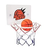 Outtybrave Mini gioco di pallacanestro con bordo interno mini canestro da basket in ufficio, sala da giardino, sala da basket per bambini