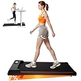 Tapis Roulant Elettrico Pieghevole Salvaspazio, Velocità Regolabile 1-8Km/H, Walking Pad 2.5HP, Nessuna installazione richiesta, Salvaspazio, Telecomando (Nero notte)