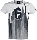 Rainbow Six Siege - Logo Uomo T-Shirt Bianco M 100% Poliestere Regular