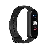 Amazfit Band 5 Smartwatch Tracker Fitness Orologio Sport Smartband con Alexa Integrato Impermeabile 5 ATM di 15 Giorni, Contapassi, Monitoraggio Frequenza Cardiaca del Sonno e della Salute - Nero