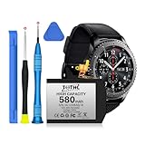 TQTHL Batteria di ricambio per Samsung Gear S3, 580 mAh, EB-BR760ABE, compatibile con Samsung Gear SM-R760 SM-R770 SM-R765 Gear S3 Frontier Gear S3 Classic GH43-04699A con kit di attrezzi di