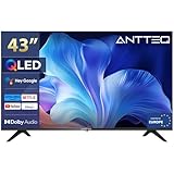 Antteq Edge Q43 Smart TV 43 Pollici(Televisione 109cm) QLED 4K, HDR,App Store(10000+ APPs),Bluetooth Voice Assistant,Wifi 2.4G/5G