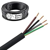 ELETTROCAVI K - CAVO ELETTRICO H07RN-F 4G1,5 mm² IN GOMMA NEOPRENE SUPER FLESSIBILE USO INTERNO/ESTERNO QUADRIPOLARE 4 POLI CPR 0,6/1 kV IEMMEQU PROFESSIONALE MADE IN ITALY 10 METRI