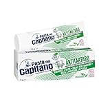 Pasta del Capitano, Dentifricio Antitartaro Bio, Dona Freschezza e Rinfresca l'Alito, Ideale per i Fumatori, Aiuta a Prevenire la Placca, 100% Made in Italy, Tubetto da 75 ml