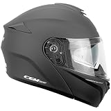 CGM Casco modulare, 508A BERLINO MONO, Nero opaco, M (57-58cm)