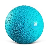 Yes4All WZ48 Slam Balls 9 kg, verde acqua, palla medica riempita di sabbia senza rimbalzo, adatta per l'allenamento e la forza