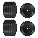PATIKIL Vuoto Vinile Dischi, 7' CD Falsi Vinili Dischi Muro Estetico Decorazioni, 12pz Dischi per Roll Musica Stanza Rock Festa Fai-da-Te Decorazione, Nero