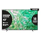 Samsung Smart TV 43' UE43DU8070UXZT, Crystal UHD 4K, 4K Upscaling, Airslim Design, DVBT-2, Q-Symphony & Adaptive Sound, Integrato con Bixby, comp con Alexa e Google Assistant, Black 2024