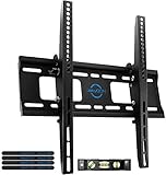 deleyCON Universale TV Staffa a Muro - 32'-65' Pollici (81-165cm) - Fino a 75Kg e VESA 400x400mm - Inclinabile - Distanza Dalla Parete 56mm - TV LCD LED OLED