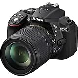 Nikon D5300 + Nikkor 18/105VR Fotocamera Reflex Digitale, 24,1 Megapixel, LCD HD 3' Regolabile, Nero [Versione EU]