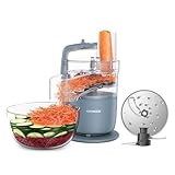Kenwood MultiPro Go FDP22.​130GY, Robot da Cucina, Trita, Affetta, Grattugia, Riduce in Purea e Impasta, 360° Express Serve, Ciotola da 1.3L, Lame per Impastare, Disco da 4 mm, 650W, Grigio
